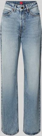 HUGO BOSS Straight Fit Jeans aus reiner Baumwolle Modell 937_14 in Hellblau, Größe 25/32