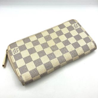 Louis Vuitton White Damier Azur Long Wallet (Bi-Fold) (Pre-Owned)