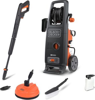 Black+Decker Black+decker Hidrolimpiadora De Alta Presi&oacute;n Bxpw2200pe, Para Coches Y Exteriores Del Hogar, Con Limpiador De Superf&iacute;cies Y Cepillo Fijo (160 Bar, 480