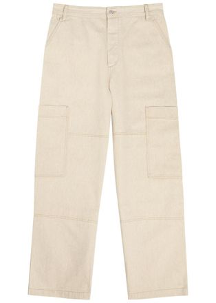 Jacquemus Le Carge De-nîmes Carre Barrel-leg Canvas Jeans - Beige - 32 (W32 / M)