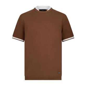Liu Jo T-Shirts, male, Brown, Size: S Knit T-shirt