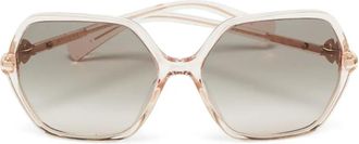 Bulgari geometric sunglasses - Neutrals
