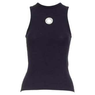 Paco Rabanne Rabanne grommet eyelet tank top