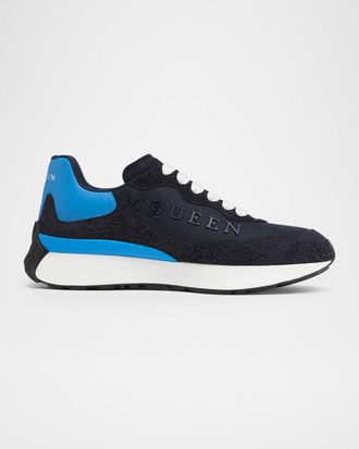 Alexander McQueen Men & apos;s Sprint Runner Mixed Media Sneakers