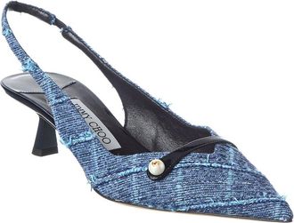 Jimmy Choo London Amita 45 Denim Pump