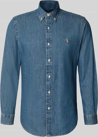Polo Ralph Lauren Custom Fit Jeanshemd aus reiner Baumwolle in Jeansblau, Gr&ouml;&szlig;e XXL