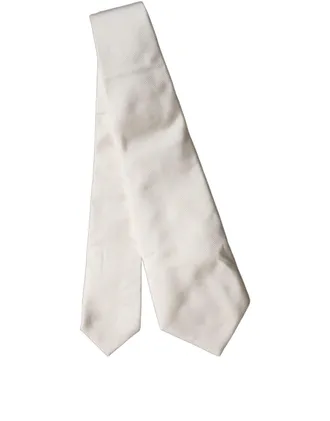 Dolce & Gabbana Silk Necktie - White