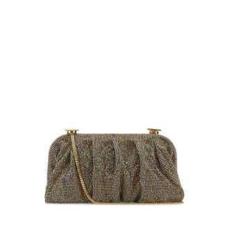 Benedetta Bruzziches Embellished Fabric Large Venus Clutch