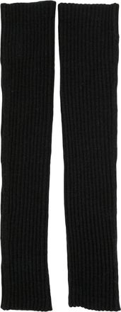 Cashmere in Love Lala ribbed knit arm warmers - women - RWS Wool/Cashmere - One Size - Black
