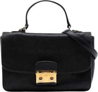 Miu Miu Pre-owned Handbags, female, Black, Size: ONE SIZE Pre-owned Satchel