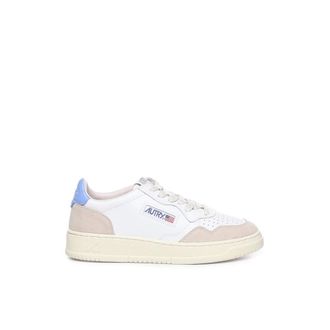 Autry Leather Trainers with Contrasting Insert - male - Autry - Sneakers - White - 3 UK - Shoes
