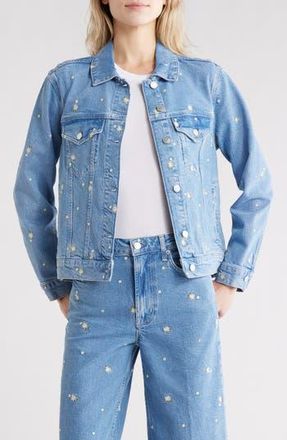 Rails Mulholland Denim Jacket in Indigo Floral at Nordstrom Rack, Size X-Small