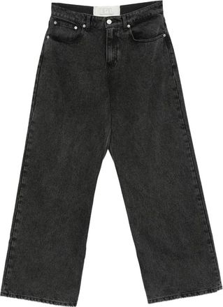 ERL Logo-embroidered Wide-leg Jeans