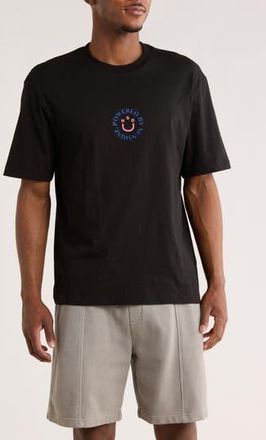 HUGO BOSS Napoka Logo Graphic Cotton T-Shirt in Black at Nordstrom Rack, Size X-Large