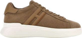 Hogan H580 Allacciato H Profilo Sneakers in Beige