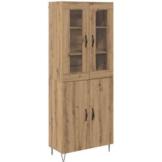 vidaXL Highboard Artisan Oak 69.5 x 34 x 180 cm Engineered Wood vidaXL