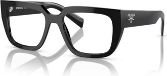 Prada A03v Vista Oversized Square Frame Black Acetate Sunglasses