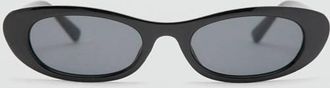 Mango Occhiali da sole acetato ovali nero - Donna - Taglia unica - MANGO