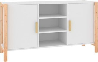 vidaXL Sideboard White 107x38x60 cm Engineered Wood Vidaxl