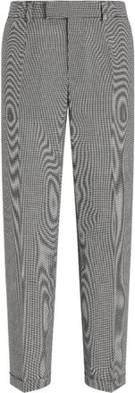 Dolce & Gabbana Tailored wollen broek - Heren - Straight fit broeken - Grijs - L - Wol - Broeken