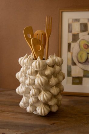 Kalalou Ceramic Vase - Garlic