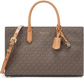 Michael Kors Scarlett Medium Satchel - Dames - Shoppers - Bruin - ONE Size - Polyester - Tassen