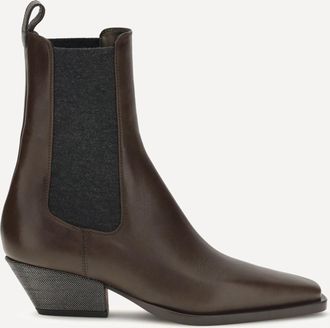 Brunello Cucinelli Stiveletti in pelle Woman 37.5