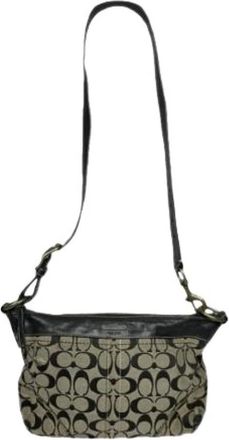 Coach Pre-owned Shoulder Bags, female, Black, Size: ONE SIZE Pre-owned Cotton Shoulder Bag