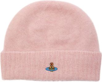Vivienne Westwood Logo-embroidered Alpaca-blend Beanie - Pink - One Size