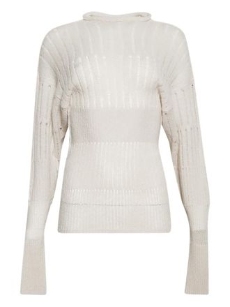 Rick Owens Dafne openwork sweater - Neutrals