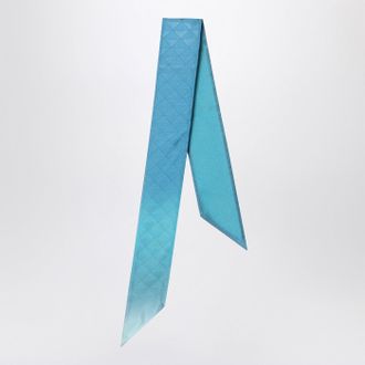 Prada Turquoise ribbon in silk twill