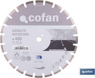 cofan Disco Reforzado Asfalto 400mm H10 - H25,4