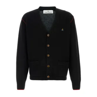 Vivienne Westwood Cardigans, male, Black, Size: XL Alex Cardigan