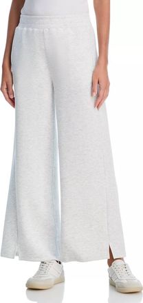 Vintage Havana Cloud Fleece Wide Leg Pants In Light Grey