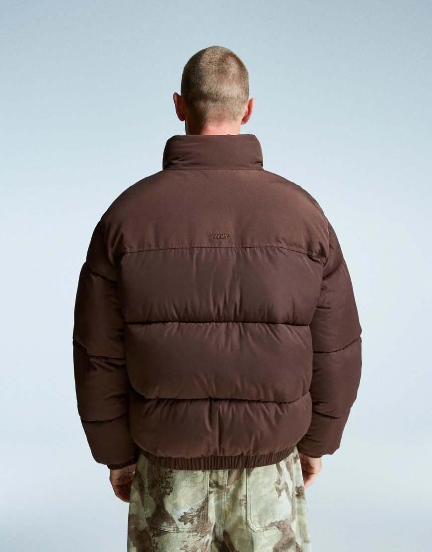 Pull Homme Bershka Marron Coton Léger - Taille XL, Neuf Avec étiquette