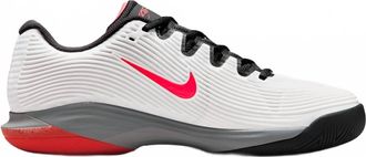Nike Womens Vapor 12 Hard Court Tennis Shoes In White/wolf Grey/hot Lava