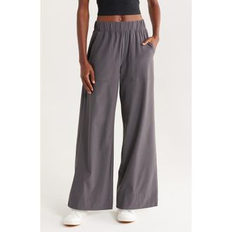 Beyond Yoga Wide Leg Utility Pants in Graphite at Nordstrom Rack, Size X-Large