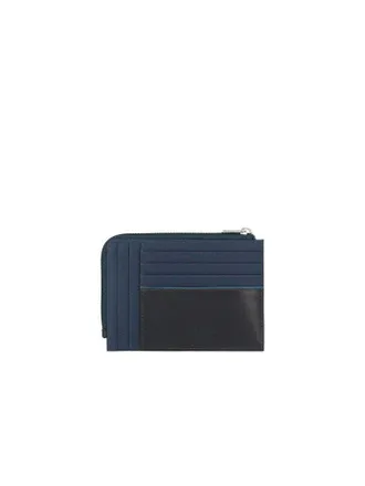 Piquadro Unisex Wallet Blue Recycled Nylon Bags