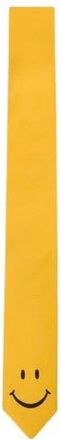 Moschino Smiley Zijden Stropdas - Heren - Stropdassen - Geel - ONE Size - Accessoires