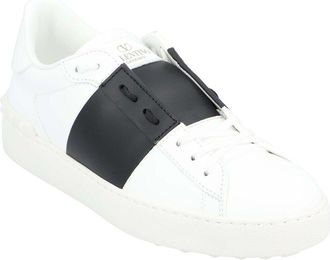 Valentino Womens Calfskin Leather Open Sneaker, Never Worn (Authentic Pre- Loved)