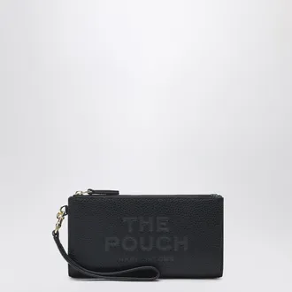 Marc Jacobs The Pouch Black Grained Leather Bag
