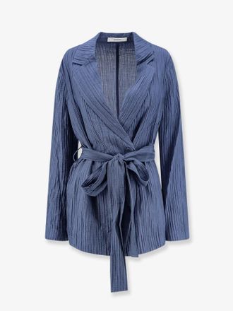 Joseph Blazer in tessuto Crinkle con cintura - JOSEPH - gender_Woman