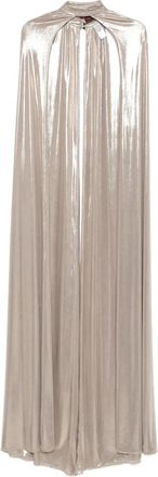 Cristallini Noa cape met hoge hals - Zilver