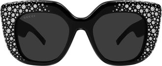 Gucci Sunglasses, female, Black, Size: 50 MM Square frame sunglasses