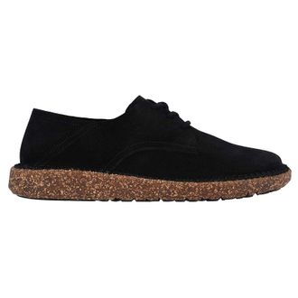 Birkenstock Gary Suede Unisex Lace Up Shoes - UK 7.5 - US 10 Women / 8 Men - EU 41 - Black - Size:UK 7.5