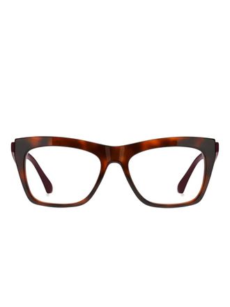 Etro Bril met geometrisch montuur - Rood