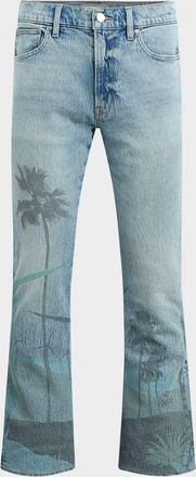 Hudson Mens Walker Kick Flare Jeans