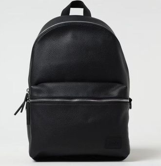 HUGO BOSS Hugo Mens Ethon 2.0 Faux Leather Zip Backpack, Black