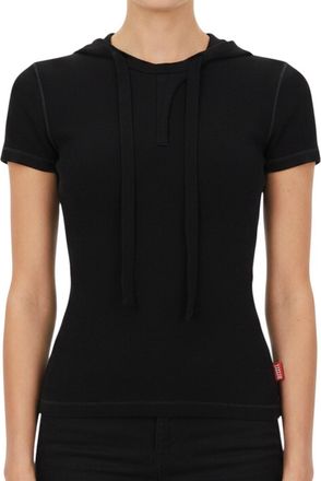 Diesel Black Solid Hood T-Shirt