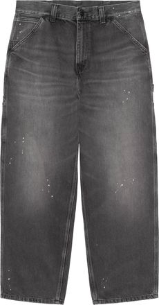 Carhartt Work in Progress Paint Splatter Black Relaxed-Fit Trousers
